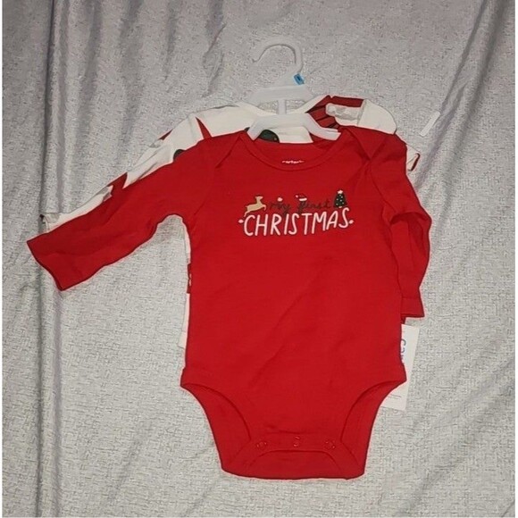 Carter's 2-Pack Christmas Bodysuits - Picture 4 of 5